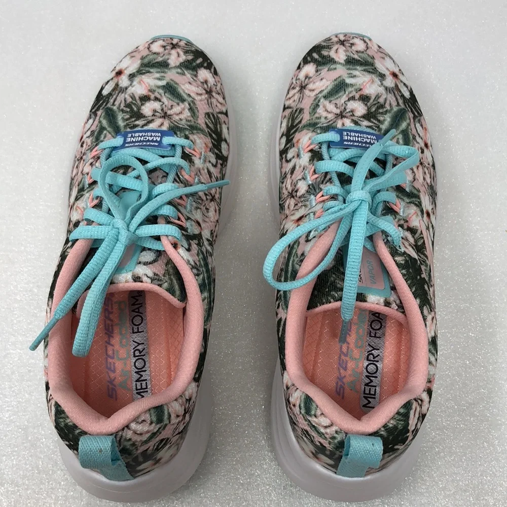Skechers Sneakers Vapor Foam Floral Spring Bouquet Pink Multi Size 5.5 - Picture 4 of 13